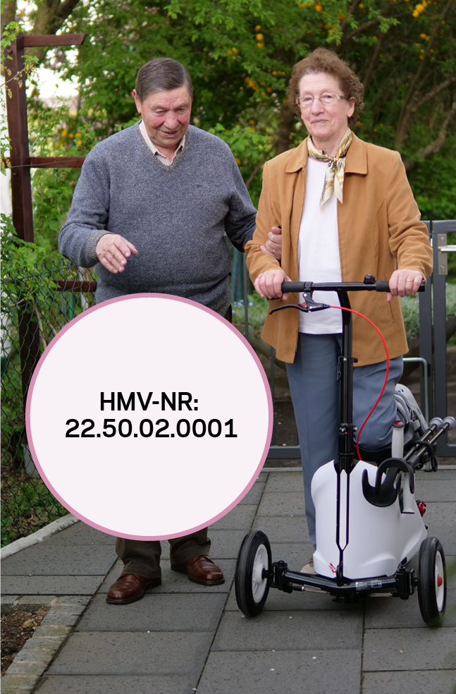 Patient geht mit ORTHOSCOOT spazieren